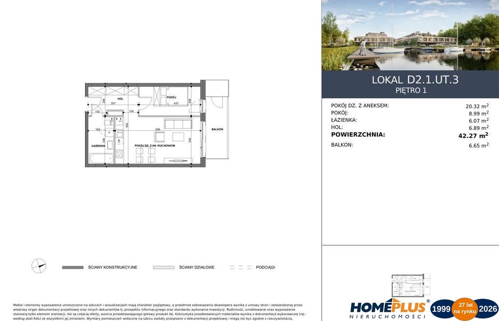 0%, Apartament nad J.Dąbie, osiedle z mariną