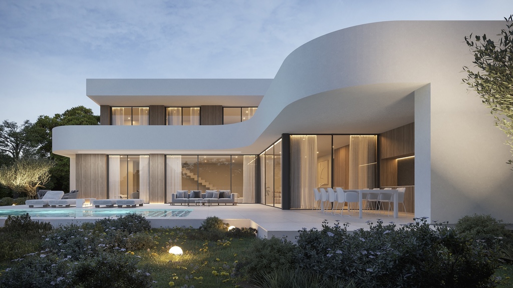 Nowoczesna Willa z Widokiem na Morze w Moraira