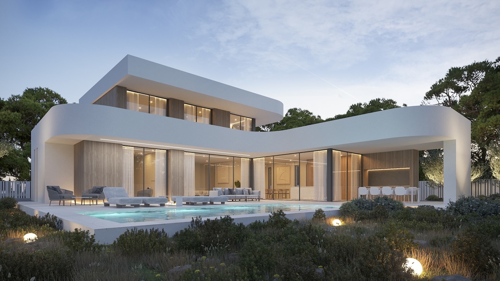 Nowoczesna Willa z Widokiem na Morze w Moraira
