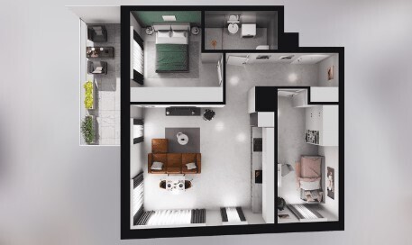 Luksusowy apartament z widokiem na rzekę