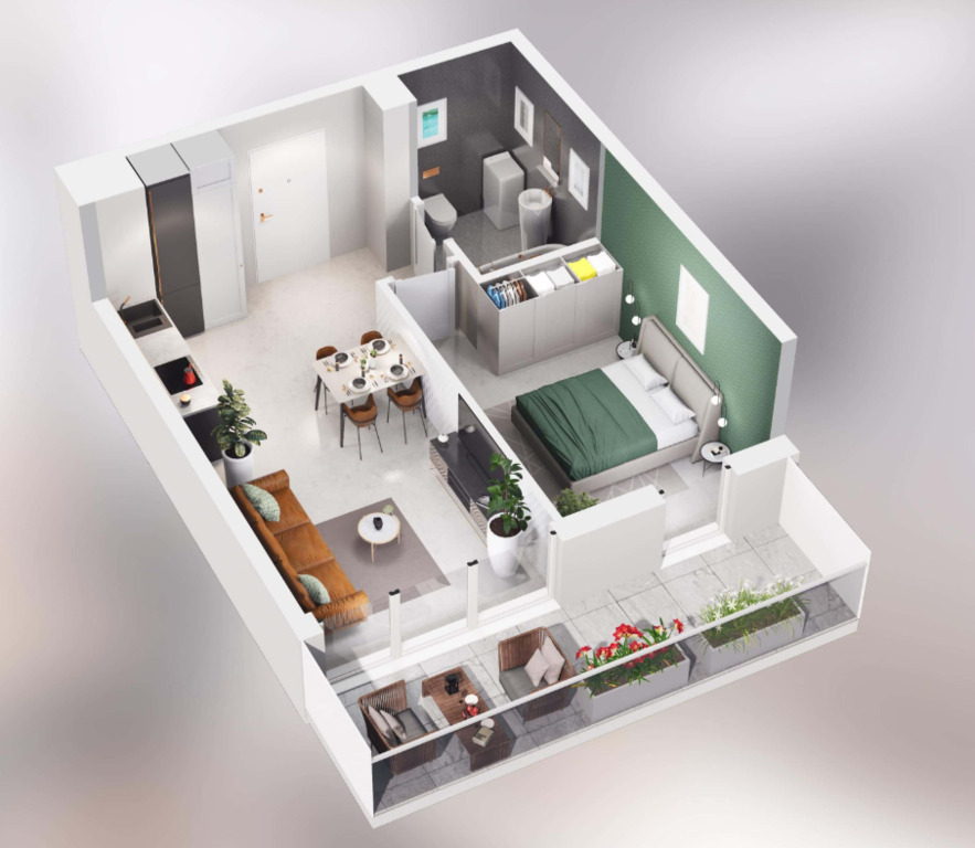 Luksusowy apartament z widokiem na rzekę