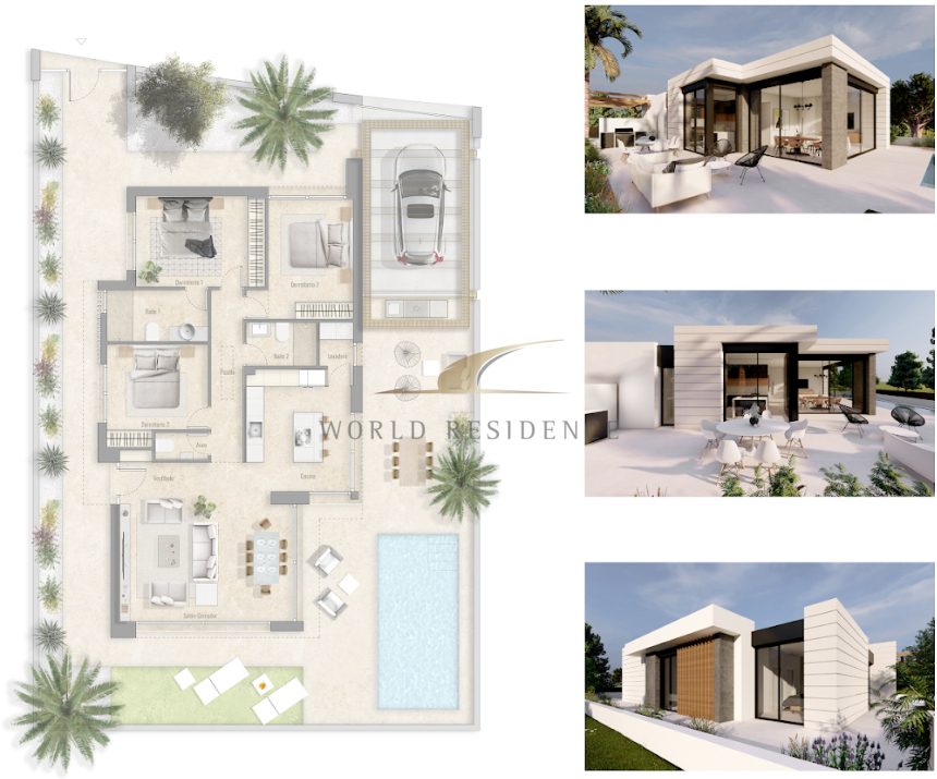 Villa z basenem przy polu golfowym Lo Romero