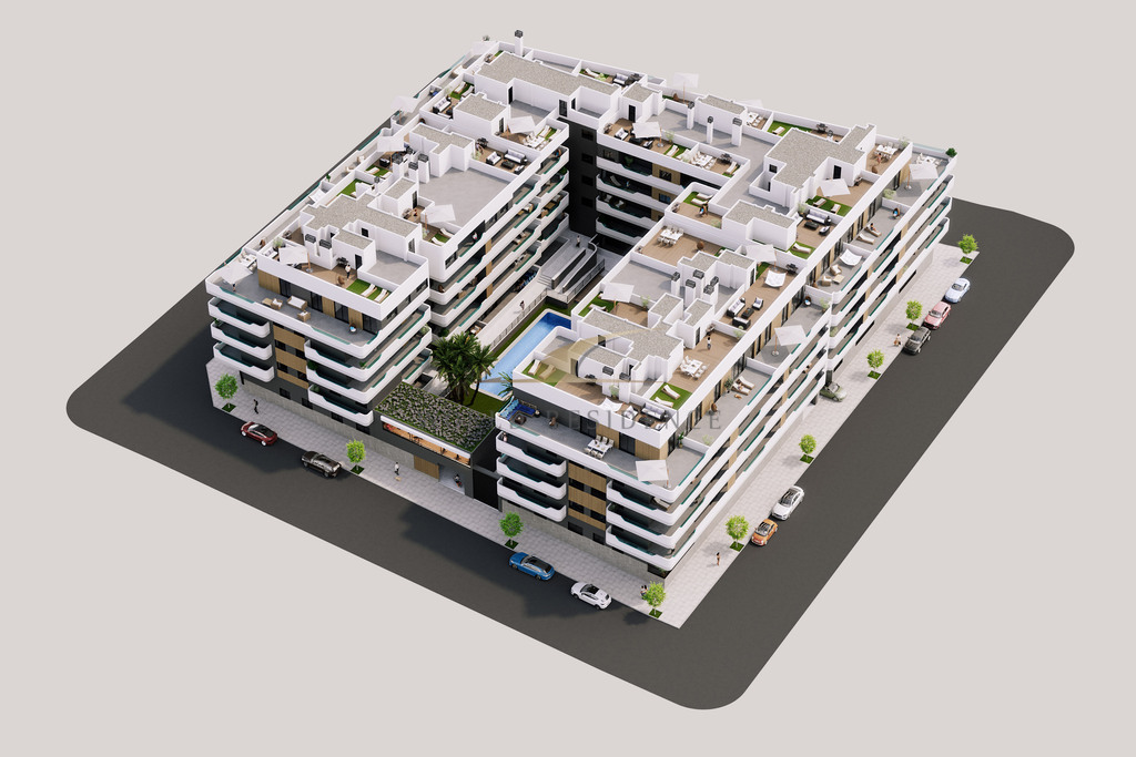 Apartamenty z basenem w Santa Pola