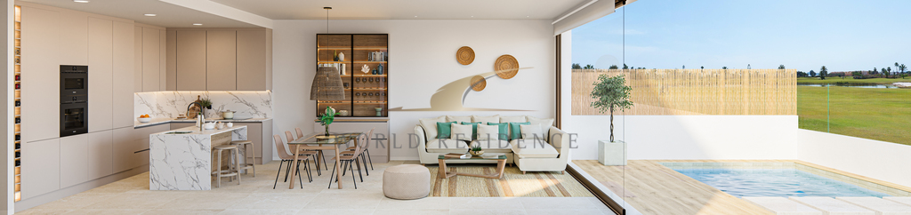 Villa z basenem przy polu golfowym w Los Alcázares