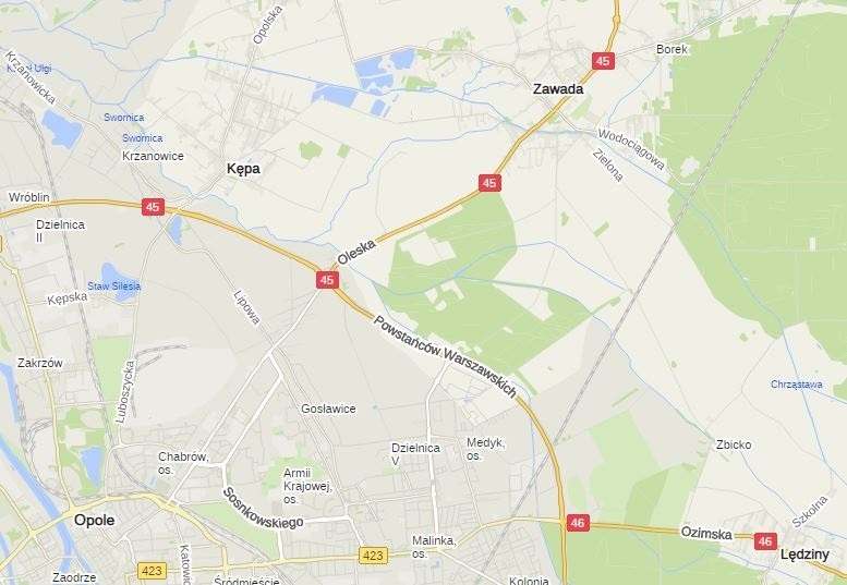 sprzedaż działka inwest. 2.1ha Zawada 3km.od Opola