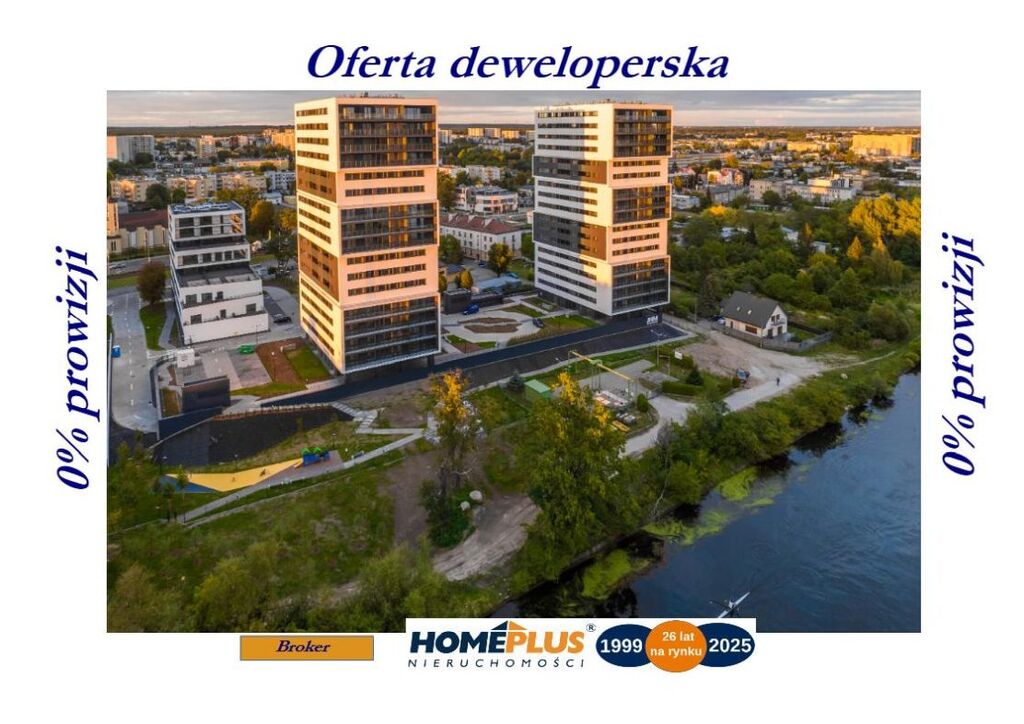 0%, deweloperskie apartamenty nad Brdą