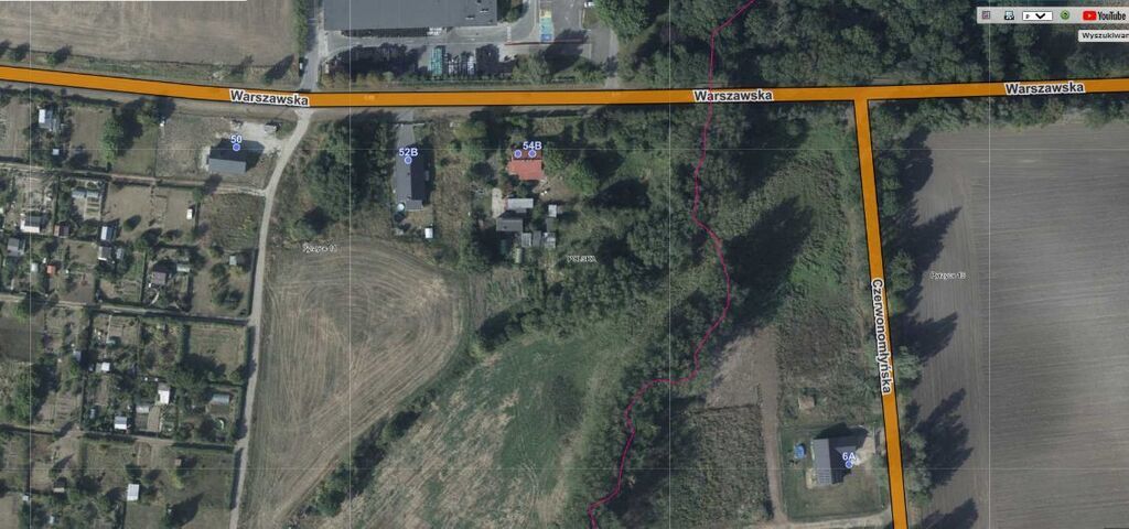 DZIAŁKA 862 M2 PYRZYCE UL. WARSZAWSKA.