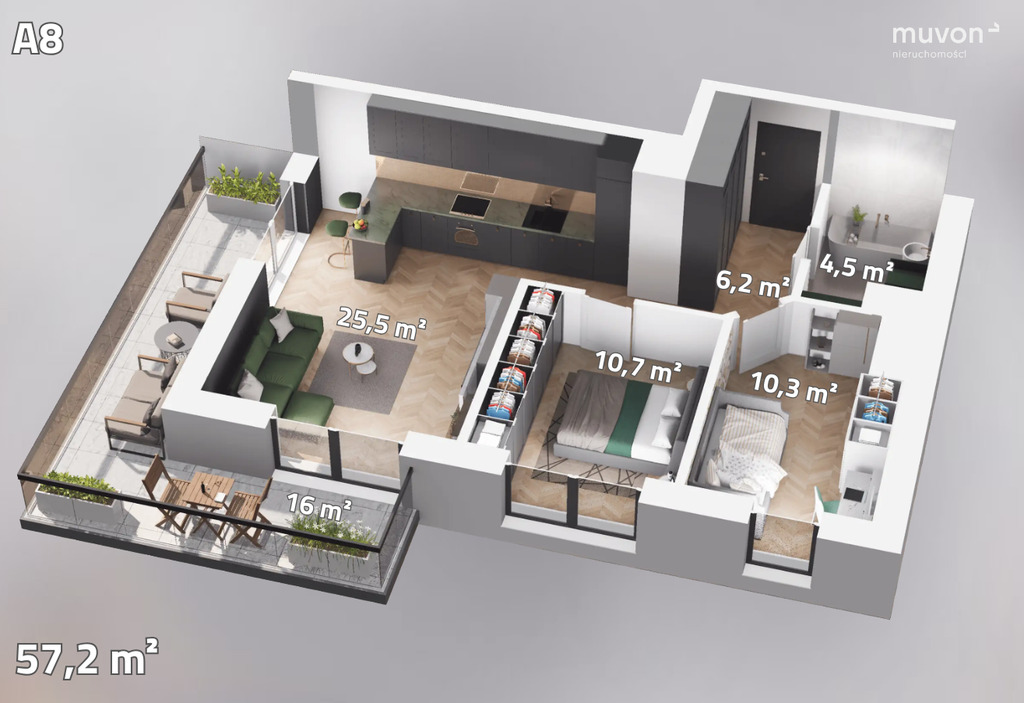 Cisza, zieleń, komfort – apartament przy Tabelowej