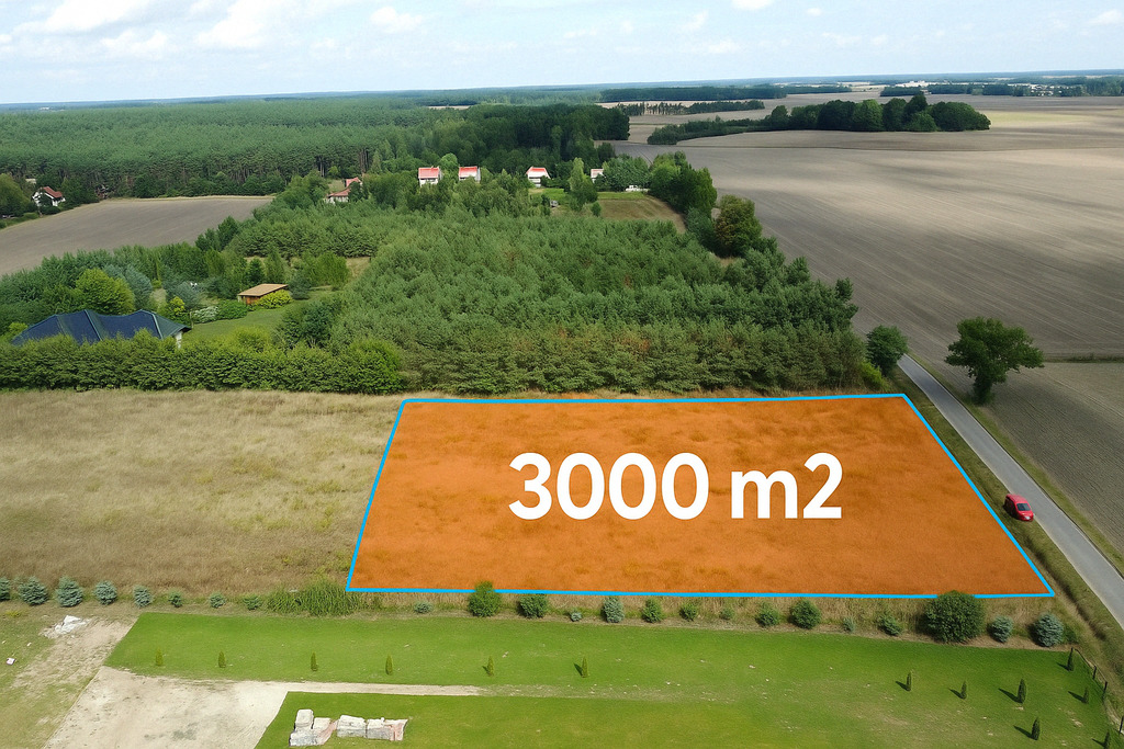 Działka 3000 m2 puszcza zielonka