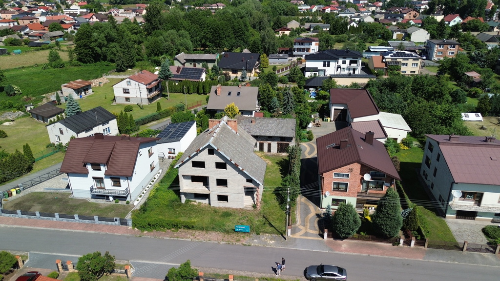 Dom w stanie surowym otwartym - Rusiec
