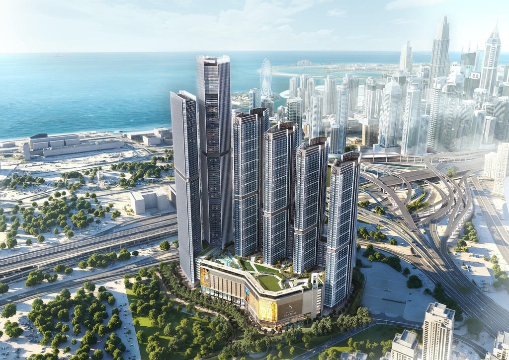 Apartament narożny z widokiem na morze w Dubaju
