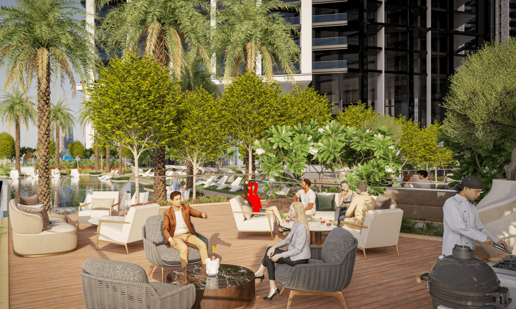 Apartament narożny z widokiem na morze w Dubaju