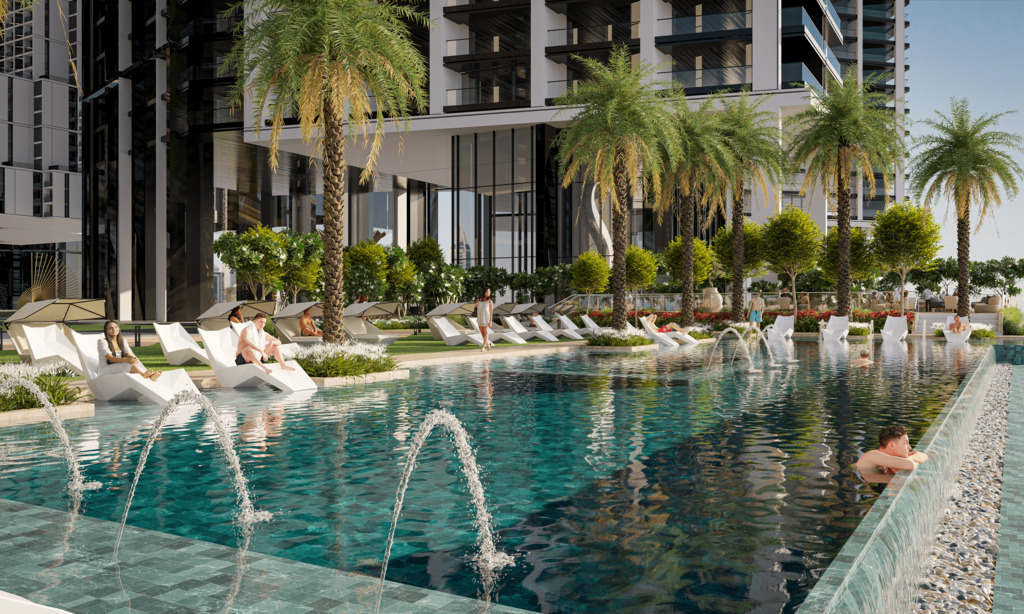 Apartament narożny z widokiem na morze w Dubaju