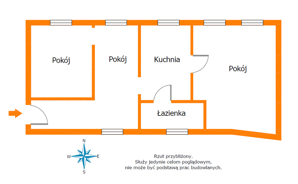 Mieszkanie na 1. piętrze w kamienicy – bez czynszu