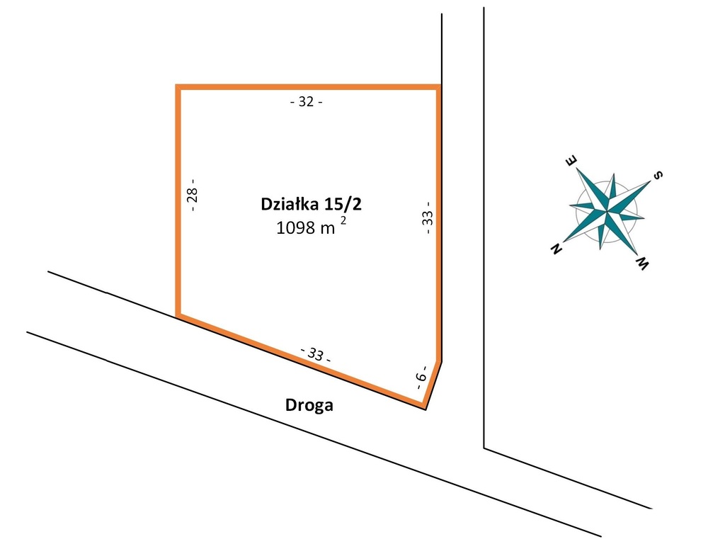 Działka 1091 m², media, domek holenderski