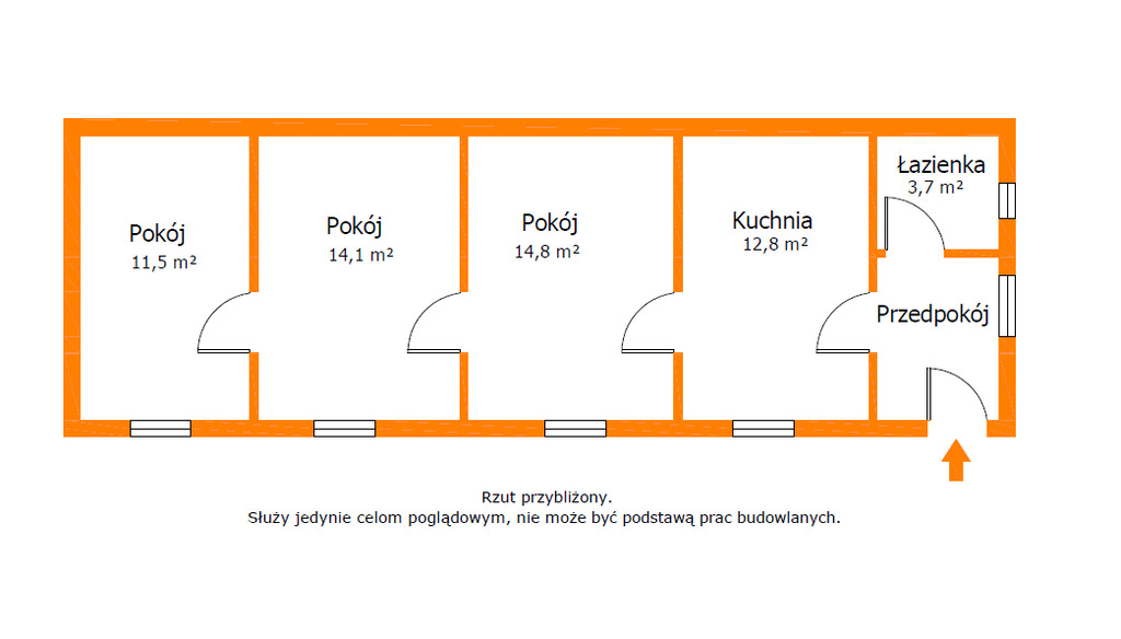 Dom 60 m² przy Wiśle, ogród 600 m