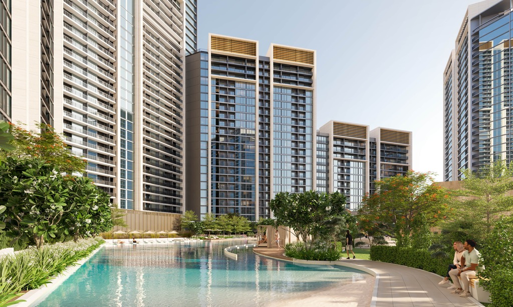 Apartament z widokiem na panoramę Dubaju