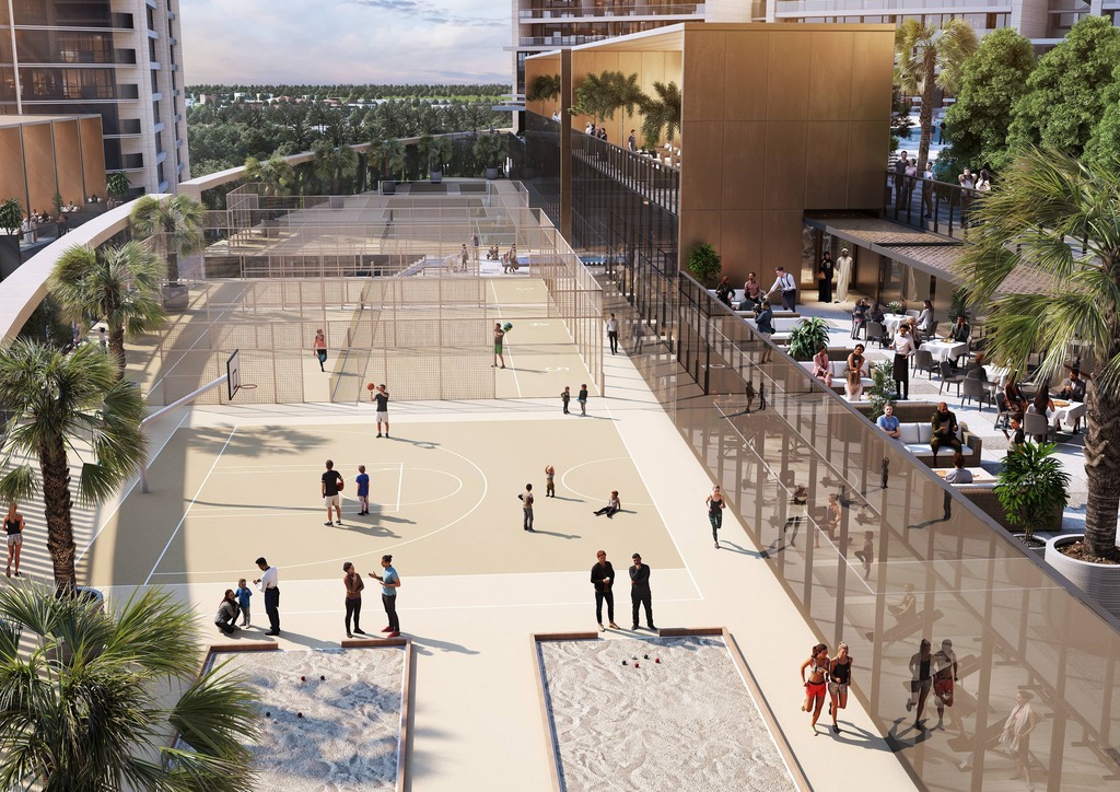 Apartament z widokiem na panoramę Dubaju