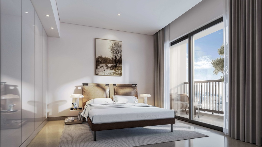 Apartament z widokiem na panoramę Dubaju