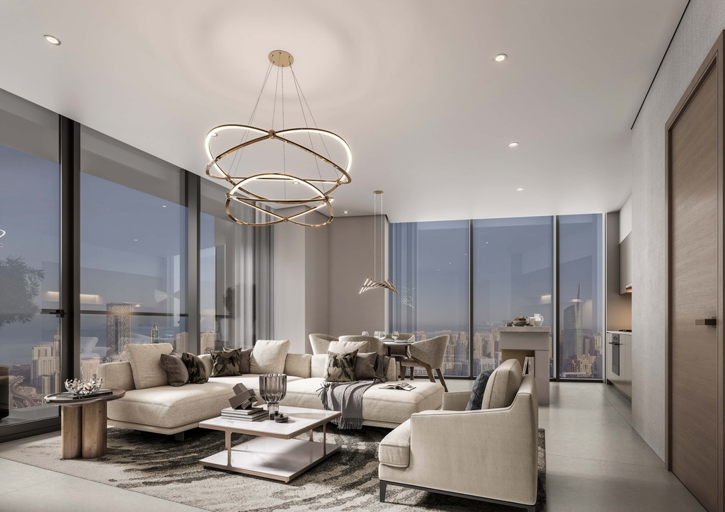 Apartament na 72. p. z widokiem na morze w Dubaju