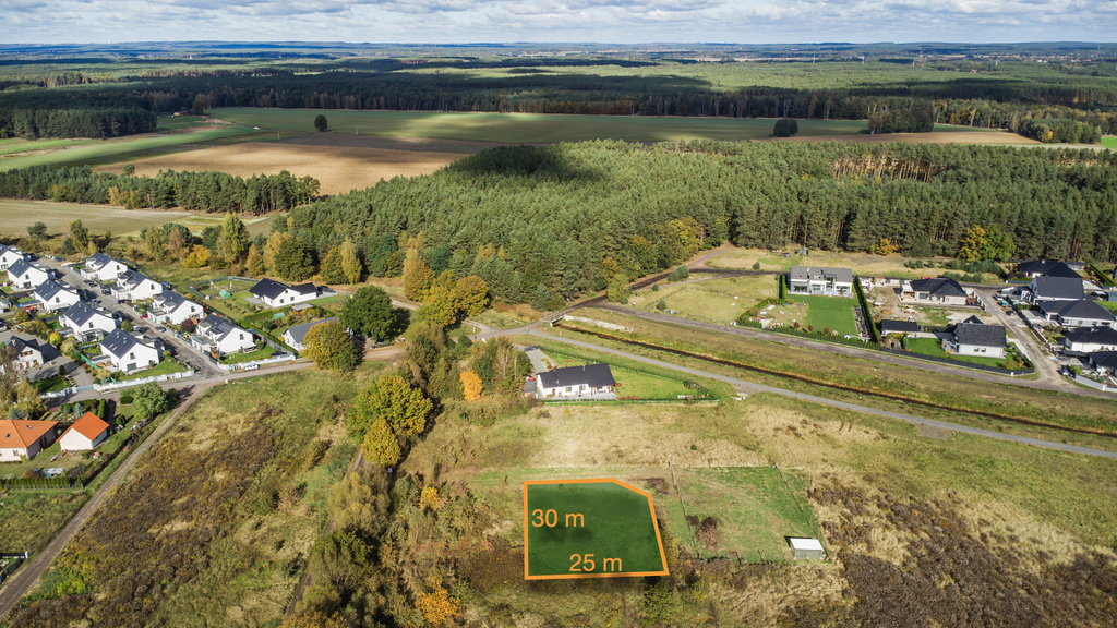 732 m² w Lubieszowie, działka z pełnym potencjałem