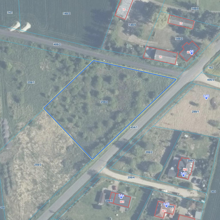 Działka z WZ w Chabowie - 3997 m²