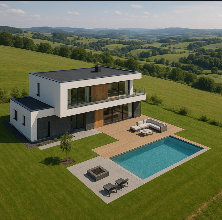 Działka 9700m2 Humniska/Brzozów - WIDOKOWA