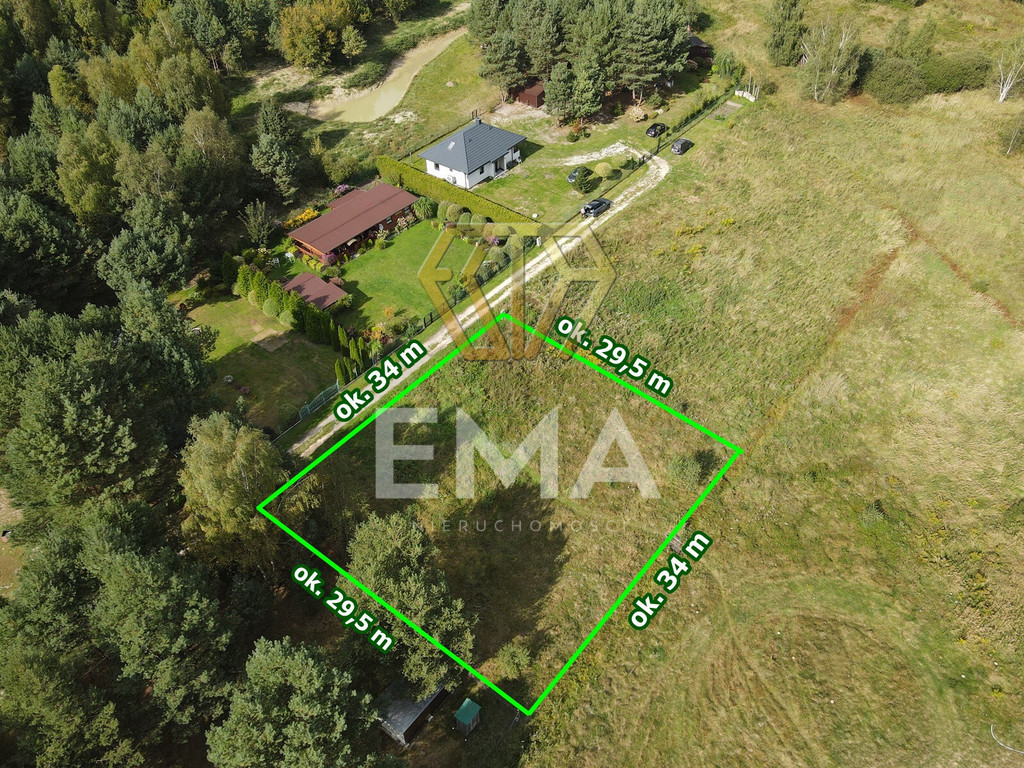 Spokój, las, 1000 m² za 70 tys.