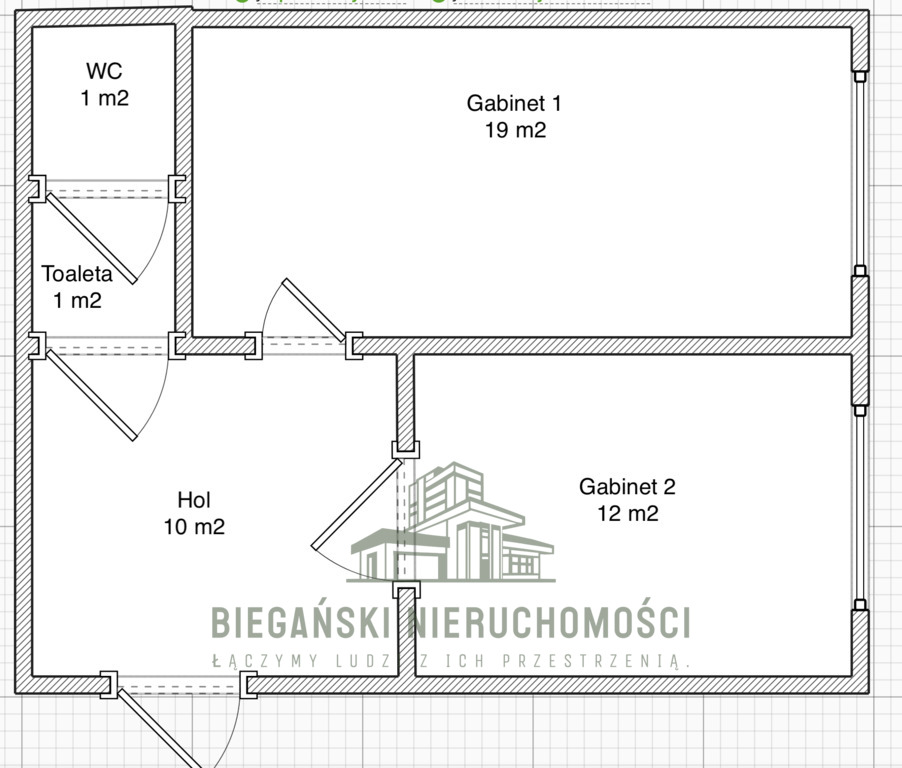Lokal użytkowy, 43 m2 Jana Sawy