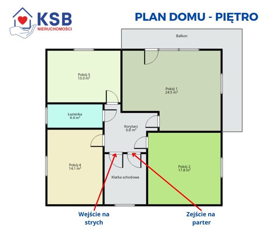 Dom 135m2 + garaż, działka 413m2 - ul. Kasztanowa