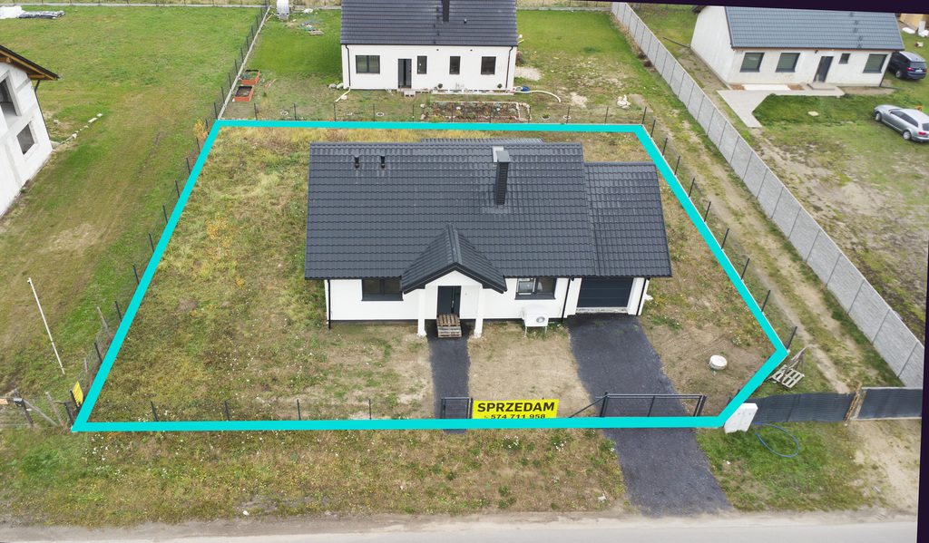 Nowoczesny dom 96m² z pompą ciepła blisko jeziora