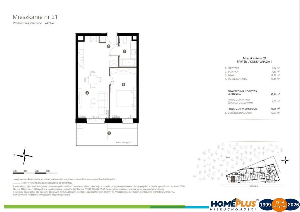 0%, Apartamenty w Miasteczku Wilanów, własny park