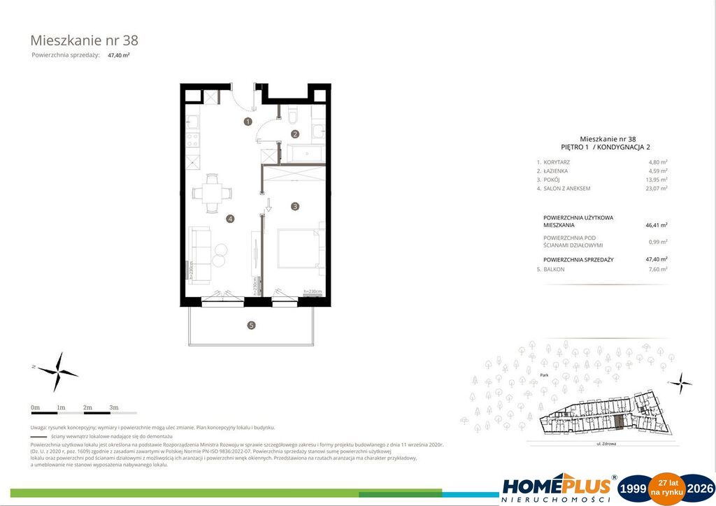 0%, Apartamenty w Miasteczku Wilanów, własny park