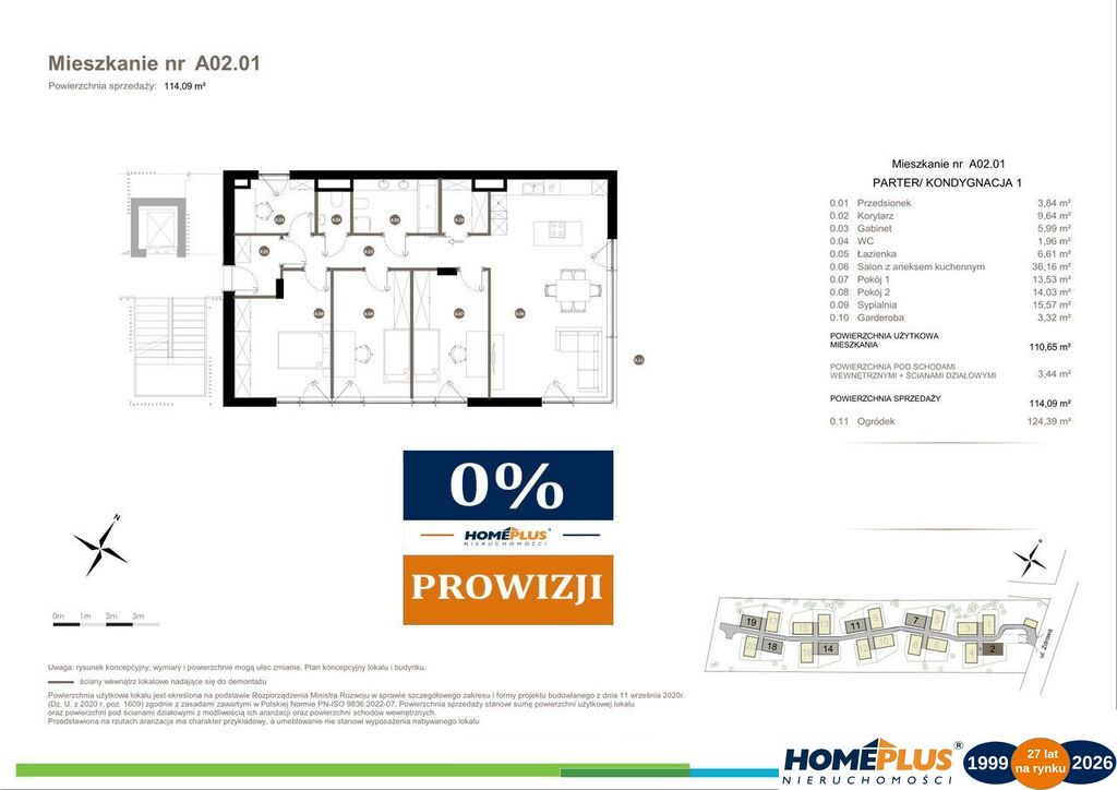Domy 2-lokalowe w cichej części Miasteczka Wilanów