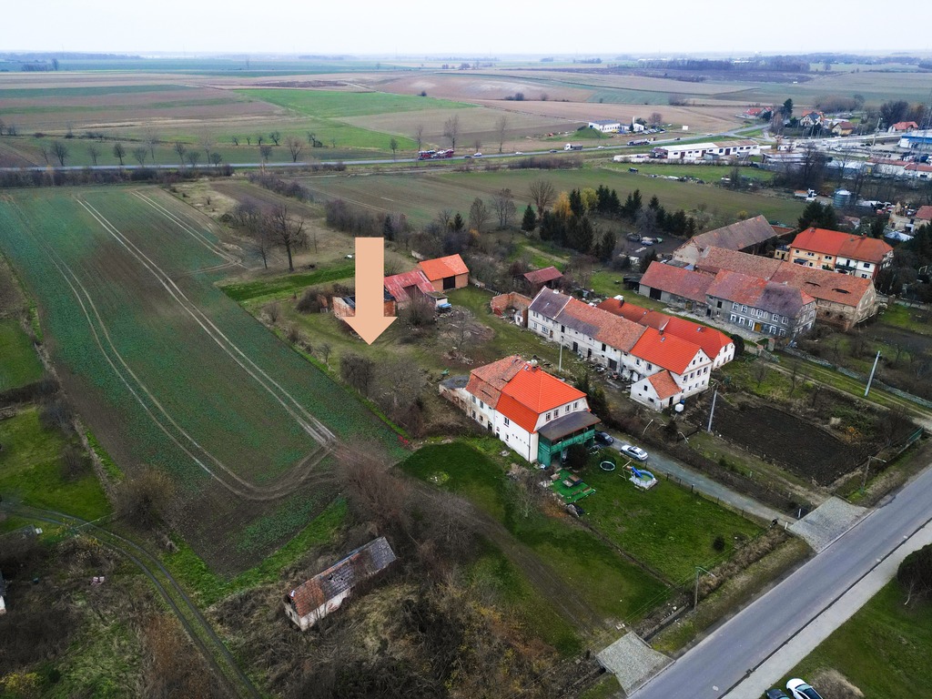 Duża działka 0,55ha +budynek gospodarczy 210m2