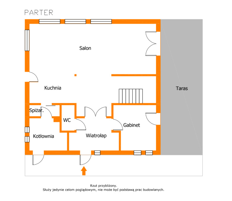 Dom wolnostojący 117,78 m² | całkowita 200 m²