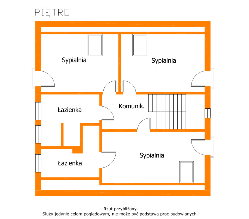 Dom wolnostojący 117,78 m² | całkowita 200 m²