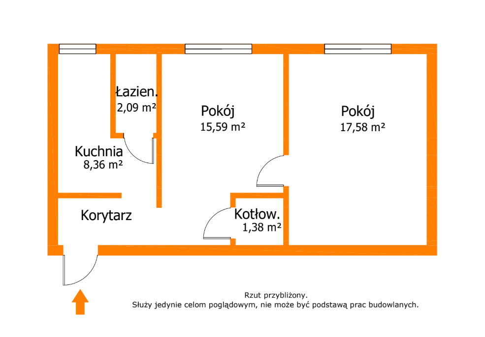 Przestronne, bezczynszowe- M2 w Centrum Brodnicy