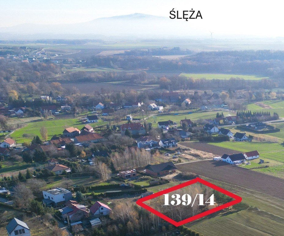 Duża działka 1536 m2 z mediami w drodze I Wierzbna
