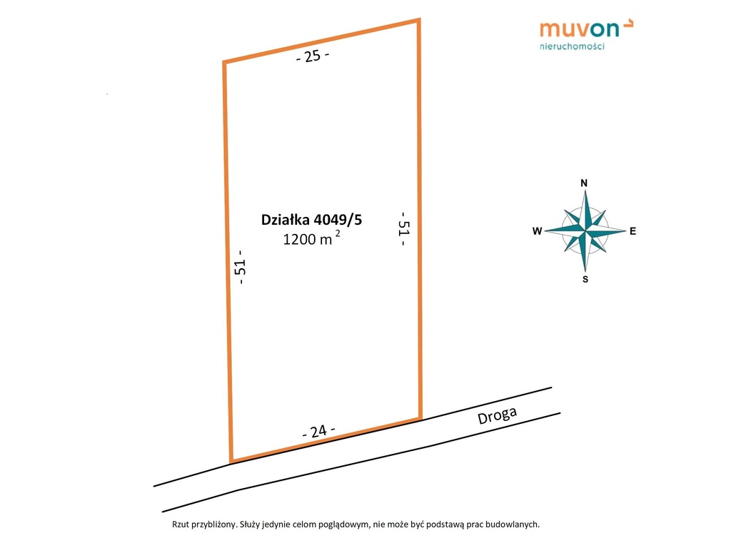 Dragany 1200 m² | 24 m front | MPZP