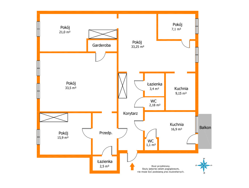 Królewski metraż 158 m² przy Legionów!