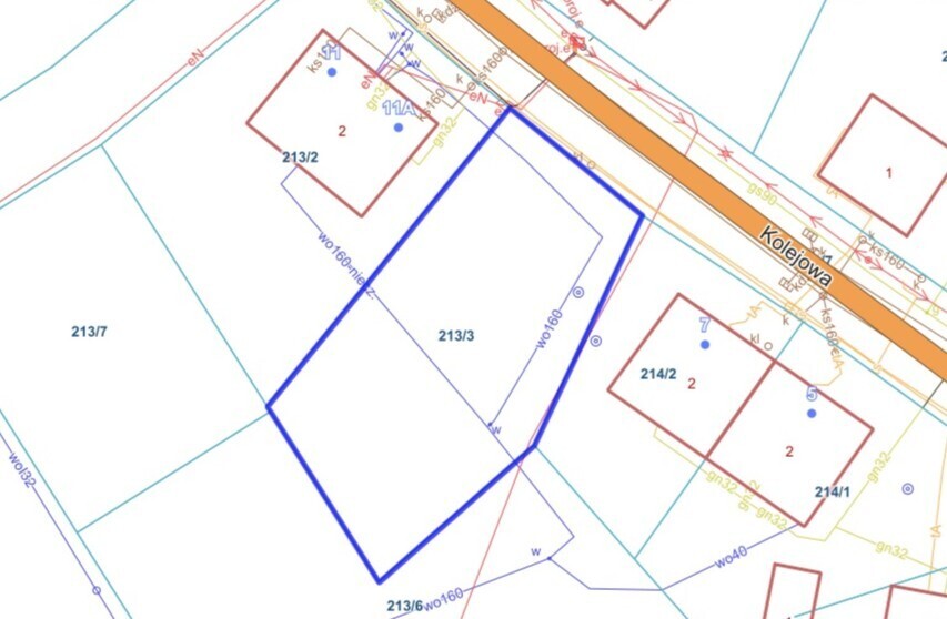 Dopiewiec: Działka 673m² | media | droga | PKP