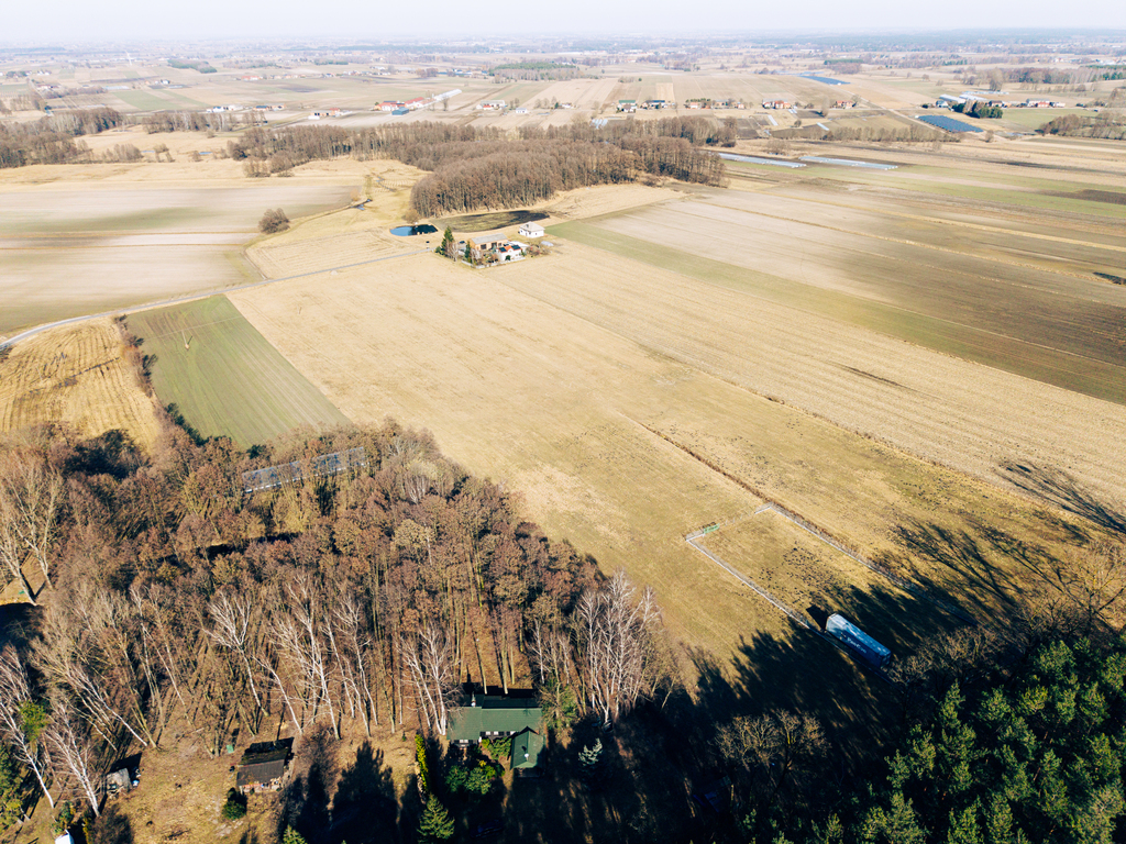 Działka 4,14 ha z zabudową zagrodową w Modlnej