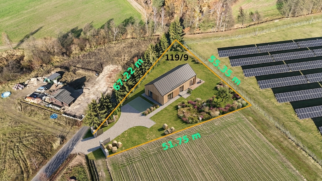 Działka 1681 m² – otoczona lasem i łąkami