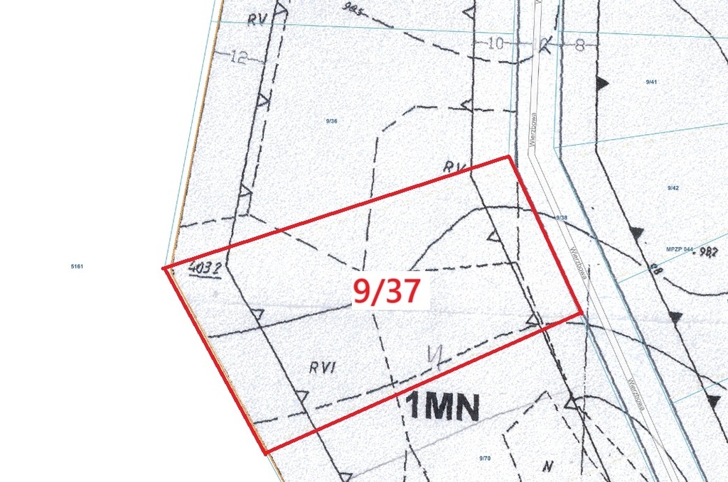 Porażyn działka budowlana 3357m2 MPZP| pod lasem