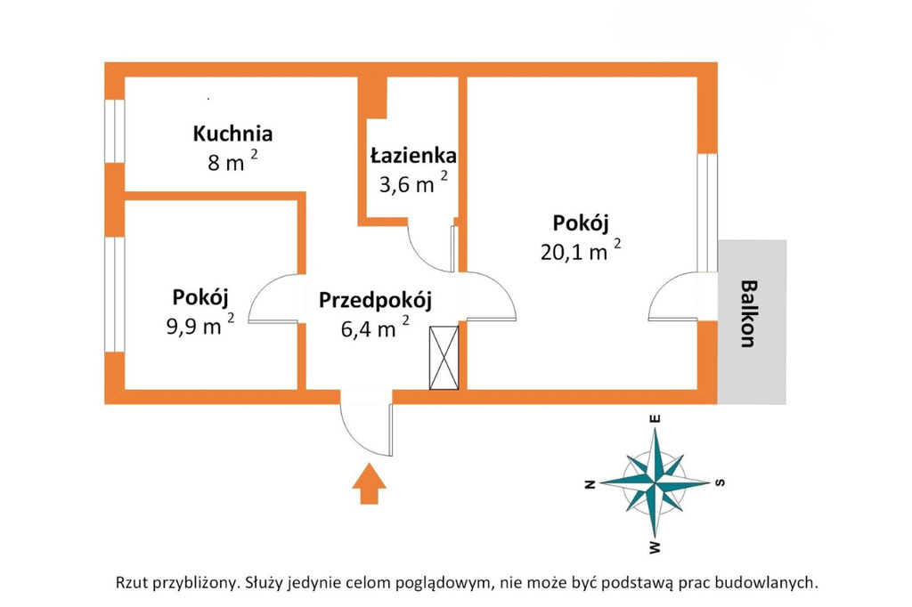 Mieszkanie 48 m2 idealne pod wynajem