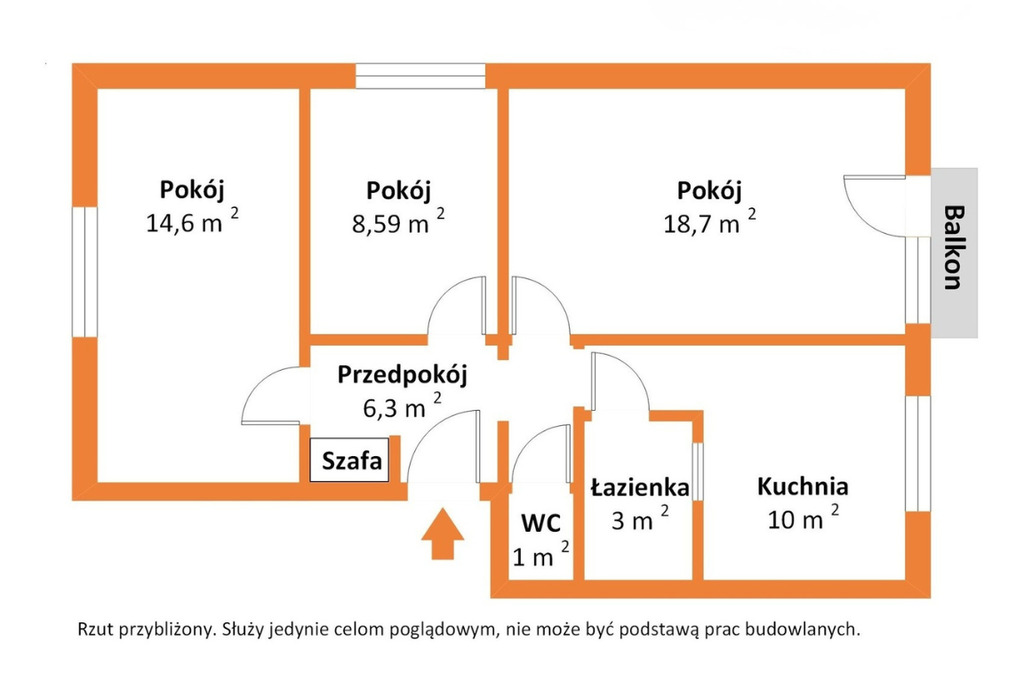 Przestronne 63 m² NOWA CENA!!