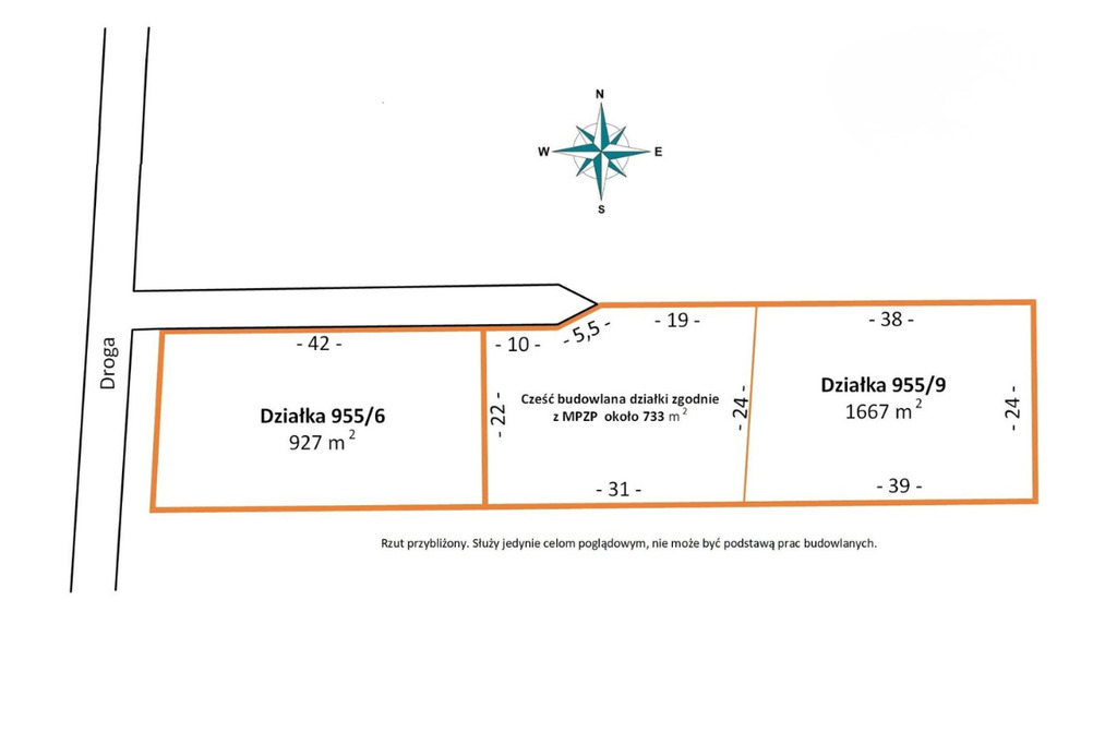Działka 1667 m² z MPZP – Gazomia Nowa, asfalt
