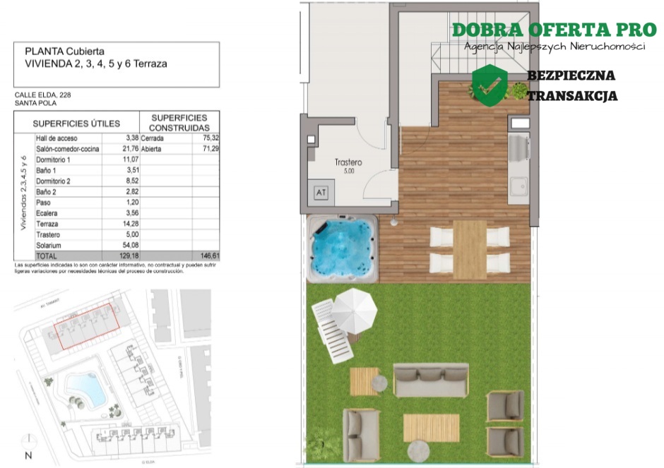Luksusuowy apartament 100m2 od plaży - Santa Pola!