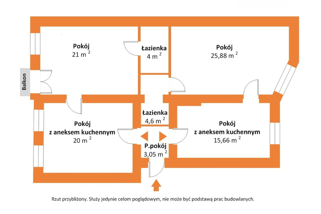 Mieszkanie w kamienicy – 4 pokoje, do aranżacji